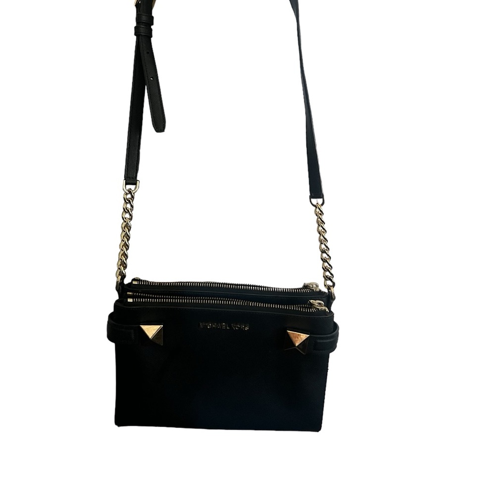 Michael Korse Studded Double Pocket Cross Body